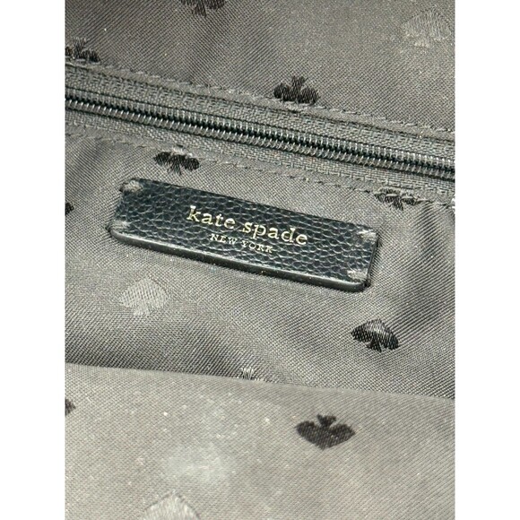 Kate Spade New York Black Paper Rose Dawn Nylon Backpack Medium - Picture 6 of 7